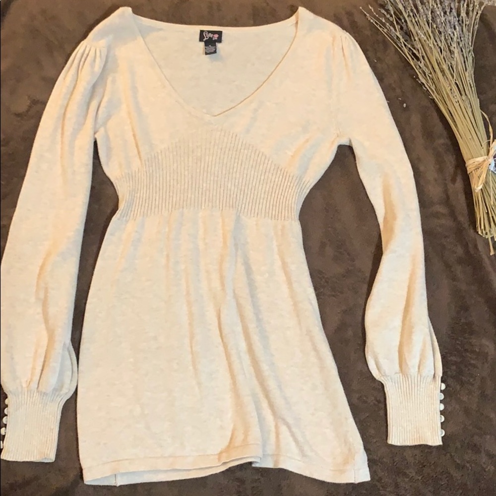 Tan Cotton Women’s sweater blouse